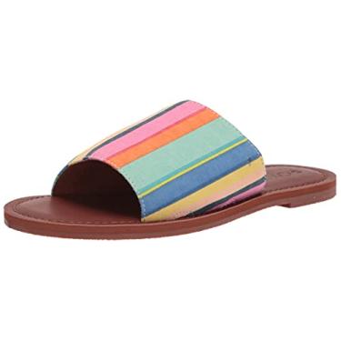 Imagem de Roxy Sandália feminina Kaia Slip Slip, listra framboesa 212, 5, Raspberry Stripe 212, 34