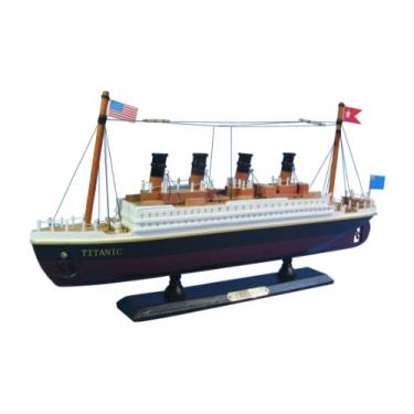 Imagem de Hampton Nautical RMS Titanic Cruise Ship, 14", White