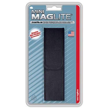 Imagem de Maglite Coldre de nylon preto com aba total para mini lanternas AA Maglite