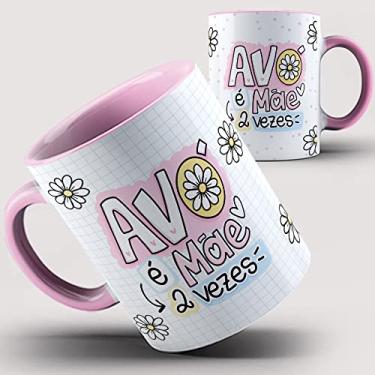 Imagem de Caneca Rosa Avó Mãe é Mãe duas Vezes 64ia