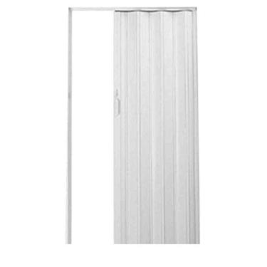 Imagem de Porta sanfonada de PVC Plast 210x72cm com trinco branca BCF