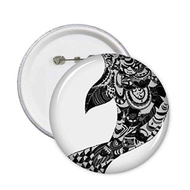 Imagem de China Masterpiece Montanhas Rivers Desenho Alfinetes Emblema Botão Decoração Acessório 5pcs