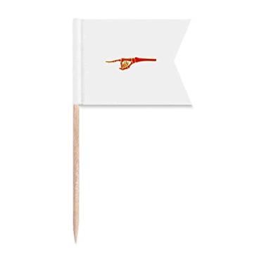 Imagem de Finger Directs – Bandeiras de palito de dentes para marcação de rotulagem para bolo de festa, comida e queijos