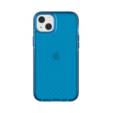 Imagem de Tech21 iPhone 14 Plus Evo Check – Capa protetora fina e absorvente de choque para celular com proteção multiqueda FlexShock de 15 pés e botões extras
