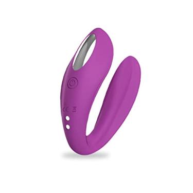Imagem de Vibrador Feminino Controle remoto Sem Fio Estimulador Clitóris & Ponto G Masturbador Mulher Erótico 10 Velocidades (Roxo)
