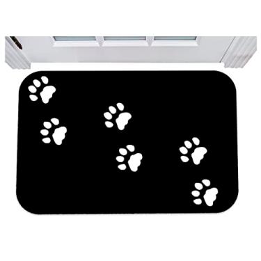 Imagem de Capacho patinha de cachorro dog pet tapete para porta 40x60