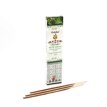 Imagem de Incenso Goloka Massala Ayurvedic Sete Ervas (Energia de Limpeza Total)
