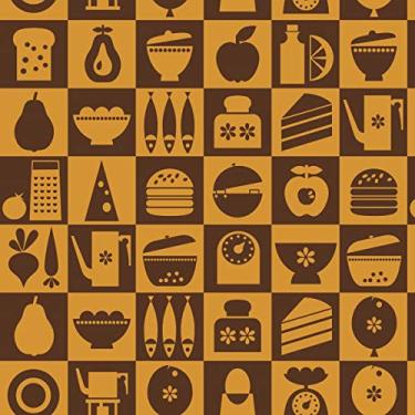 Imagem de Papel De Parede Adesivo Lavável Cozinha 15m