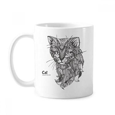 Imagem de Tinta humana de gato caneca silenciosa para bebê cerâmica copo de porcelana café louça