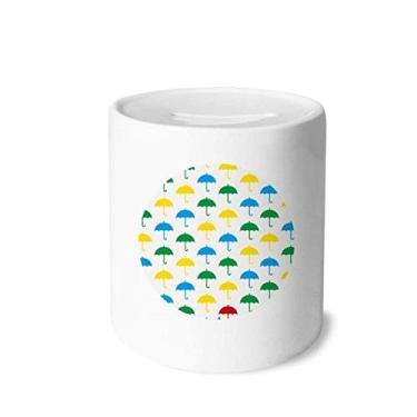 Imagem de DIYthinker Guarda-chuva chuva chuva nuvem dinheiro caixa economia banco caixa cerâmica porta-moedas crianças adultos