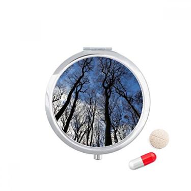 Imagem de Caixa de pílulas Blue Sky Green Forestry Science Nature Scenery Pocket Medicine Storage Box Dispenser