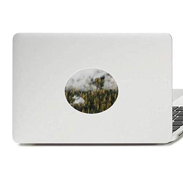Imagem de Adesivo de notebook com emblema de vinil Forest Mountain Fog Cloud Autumn