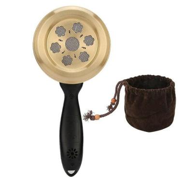 Imagem de Caixa de moxabustão manual de cobre tradicional para moxa, ferramenta de rolo de absinto