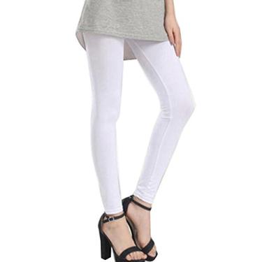 Imagem de Calça legging esportiva FANCY PUMPKIN Cool Ice Silk com proteção solar para golfe, White01/size L, Large