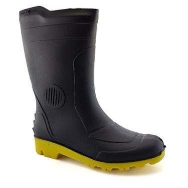 Imagem de Bota Borracha Preta Sola Amarela N° 42 Grendene
