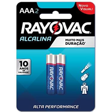 Imagem de Pilha, Rayovac, 20912, Azul, AAA, Palito, pacote de 2