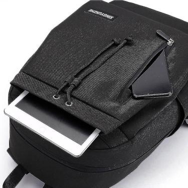 Imagem de Mochilas esportivas de lazer mochila impermeável com cadarço preto