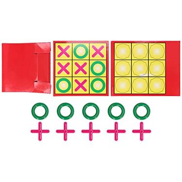 Imagem de Jogo de Tabuleiro XO, Jogo de Tabuleiro Decoração de Mesa Tic Tac Toe Jogo XO Jogo de Tabuleiro para Crianças Pais Amigos para Casa Escolar Festa