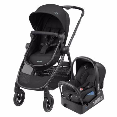 Imagem de Carrinho de Bebê com Bebê Conforto Travel System Anna³ Trio Maxi-Cosi Essential Black