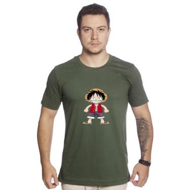 Imagem de Camiseta Masculina De Algodão Monkey D. Luffy One Piece Boy - Steve Ma