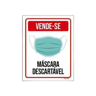 Imagem de Kit 3 Placas Cuide-Se Vende-Se Máscara Descartável