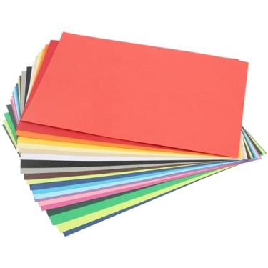 Imagem de SENJEOK Papel de impressão colorido A4 de 200 folhas, cartão colorido arco-íris de 20 cores, papel origami A4 de 230 g/m², papel de cor grossa para impressão artesanal DIY
