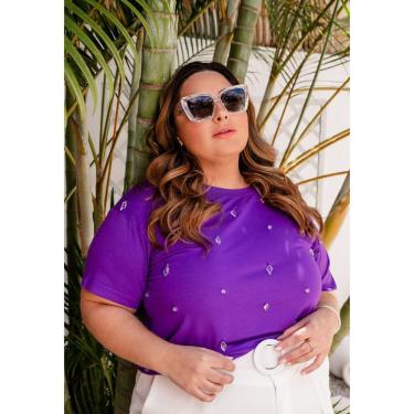 Imagem de Blusa Plus Size Detalhes com Pedraria
