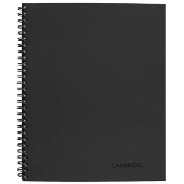 Imagem de Cambridge Caderno, caderno de negócios, 16 cm x 24 cm, 80 folhas, pautado legal, capa flexível, encadernado, cinza (06672)