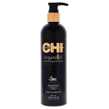 Imagem de CHI Argan Oil Plus Moringa Oil Blend Shampoo for Unisex 11.5 oz Shampoo