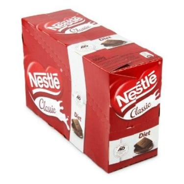 Imagem de Chocolate Classic Diet Nestlé Ao Leite Caixa Com/22Unidades  25Gr