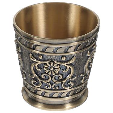 Imagem de UPKOCH Xícaras de Chá de Metal, Taças de Vinho Vintage, Taças de Coquetel Gótico de Metal, Caneca de Chá Liga de Latão à Moda Antiga