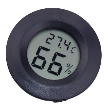Imagem de VINTORKY 1 Unidade medidor de umidade de temperatura recipientes de vidro para terrário mini higrômetro termometro digital termômetro digital animal medidor digital de umidade Integrado