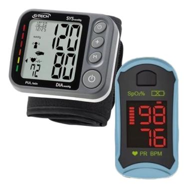Imagem de Kit Medidor De Saturação + Aparelho De Medir Pressão G-tech