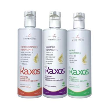Imagem de Kit Divine Mèches Kaxos Shampoo, Condicionador, Creme para Cacheados