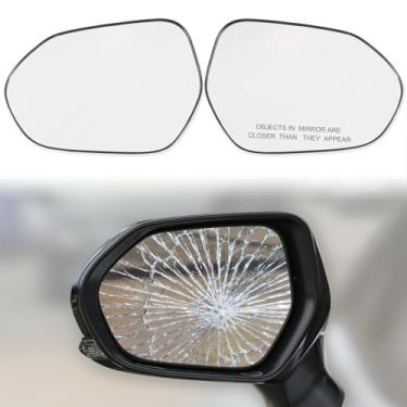 Imagem de Lente do espelho retrovisor de porta adequada para Toyota Camry/Camry Hybrid/Corolla 2018-2020 Espelho retrovisor aquecido vidro convexo 8790706170 TO1324141 8790206160 TO1325139 (lado direito e