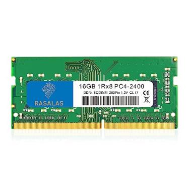 Imagem de RASALAS 16GB DDR4 2400MHz (DDR4-2400) PC4-19200 (PC4-2400T) Non-ECC Unbuffered 1.2V CL17 1Rx8 Single Rank 260 Pin SODIMM Módulo de memória RAM para laptop 1X16GB