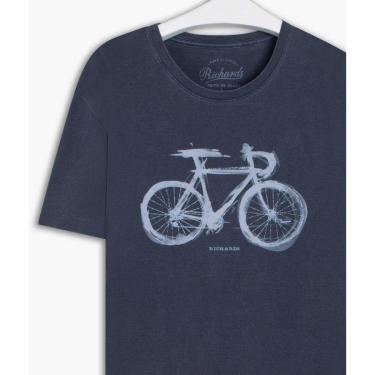 Imagem de Camiseta Richards Watercolour Bike Masculina Preta-Masculino