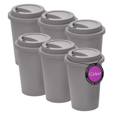 Imagem de Kit 6x Copos para Viagem 450 ml Jacarta TopGet
