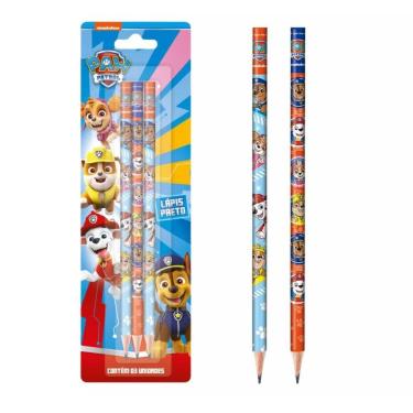Imagem de Lapis Preto Hb Patrulha Canina Cartela Com 3 Unidades - Tris