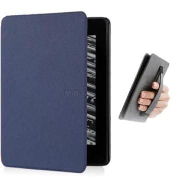 Imagem de Capa Para Kindle 11ª Geração 2024 e 2022 (C2V2L3 e RS23CV) – Função Liga/Desliga - Suporte Alça - Fechamento Magnético - Sistema de Hibernação - Cores (Azul Marinho)