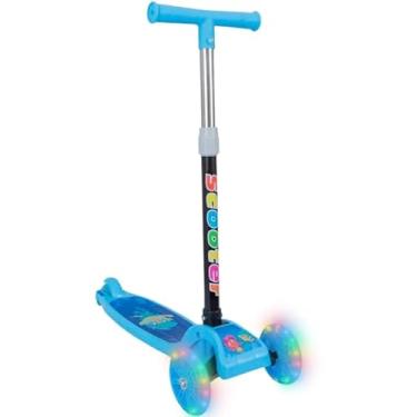 Imagem de Patinete Infantil 3 Rodas De Led Dobrável Scooter infantil (AZUL)