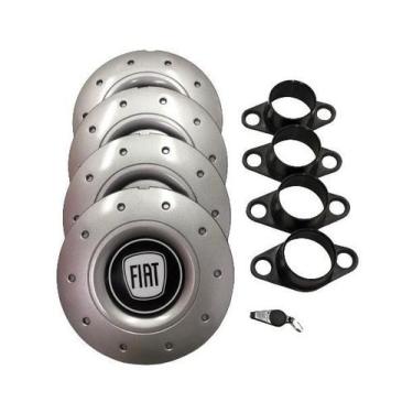 Imagem de Jogo de Calotas de Centro Miollo para Fiat Argo Aro 14 2017/2021 Estil