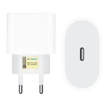 Imagem de Fonte Carregador Turbo 20w Compatível com iPhone 11 12 13 14 15  USB-C