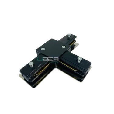 Imagem de Conector Emenda T Para Trilho Eletrificado - Preto - PIX Iluminação