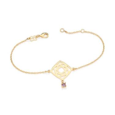 Imagem de Pulseira banhado ouro 3x 24k 18k e 22k feminina com pingentes berloque