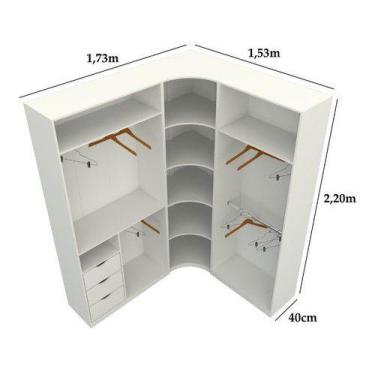 Imagem de Kit Closet Modulado Armário Colmeia M82 (loja, Roupa) - VETORIAL MÓVEI