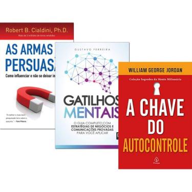 Imagem de Livro Gatilhos Mentais + As Armas Da Persuasão + A Chave do Autocontro