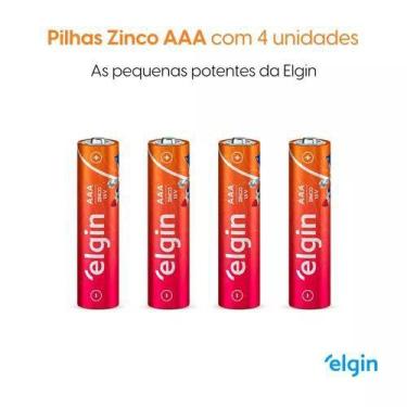 Imagem de Pilha Zinco AAA c/ 4 Unidades - Elgin