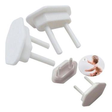 Imagem de Kit 5 Protetor Tomada Bebe Segurança Contra Choque - BM ATACADISTAS