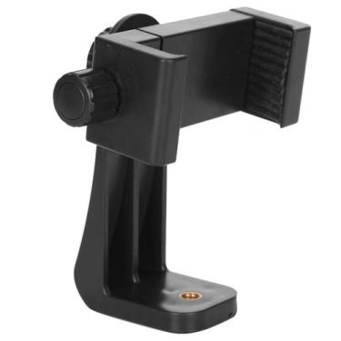 Imagem de Suporte De Celular/Smartphone Giratório 2x1 Com Trava Modelo Rosca P/ 